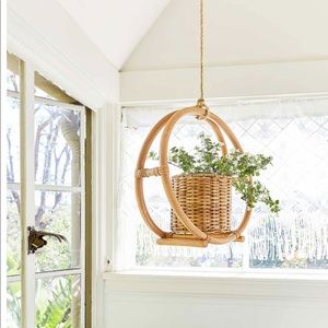 Opalhouse Rattan Hanging Planter